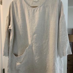 Elizabeth Suzann Harper tunic in Linen OSM